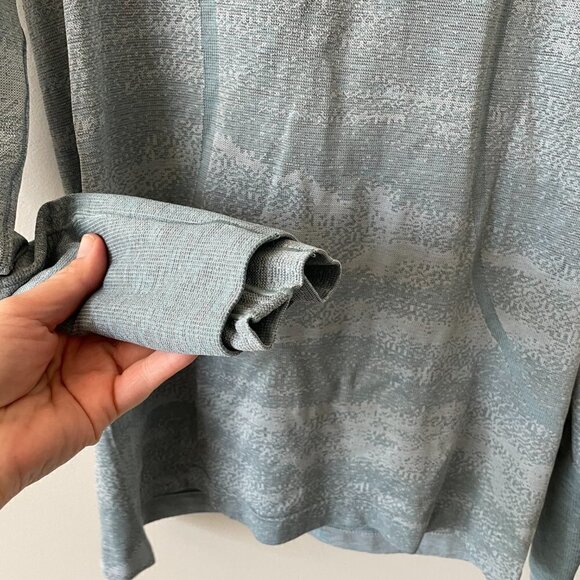 Lululemon Swiftly Speed Hooded 1/2 Zip Stretch Running Blue 8 - Picture 5 of 8